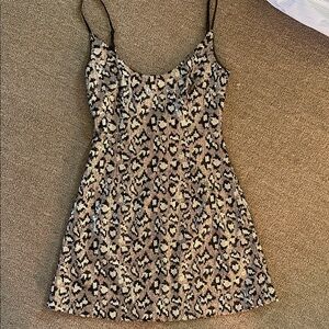 Sau Lee Leopard Print Mini Dress